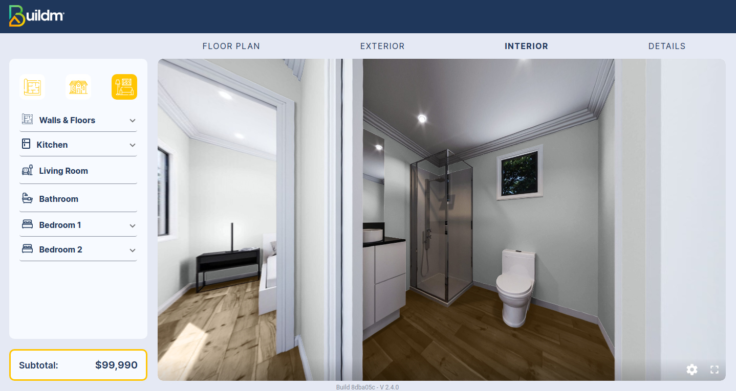 Floorplan Menu Interior Kitchen