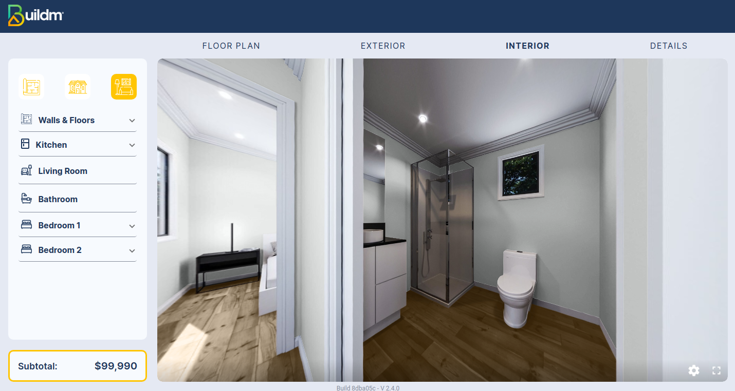 Floorplan Menu Interior Kitchen