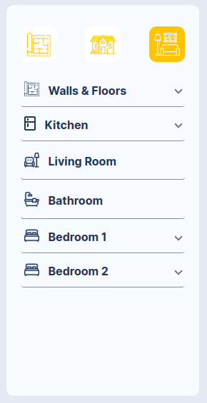 Interior Menu Interior Menu